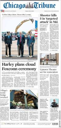 Elecciones, INE y tiroteo en Maryland en primeras planas - portadas-29-jun-chicago