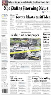 Elecciones, INE y tiroteo en Maryland en primeras planas - portadas-29-jun-dallas
