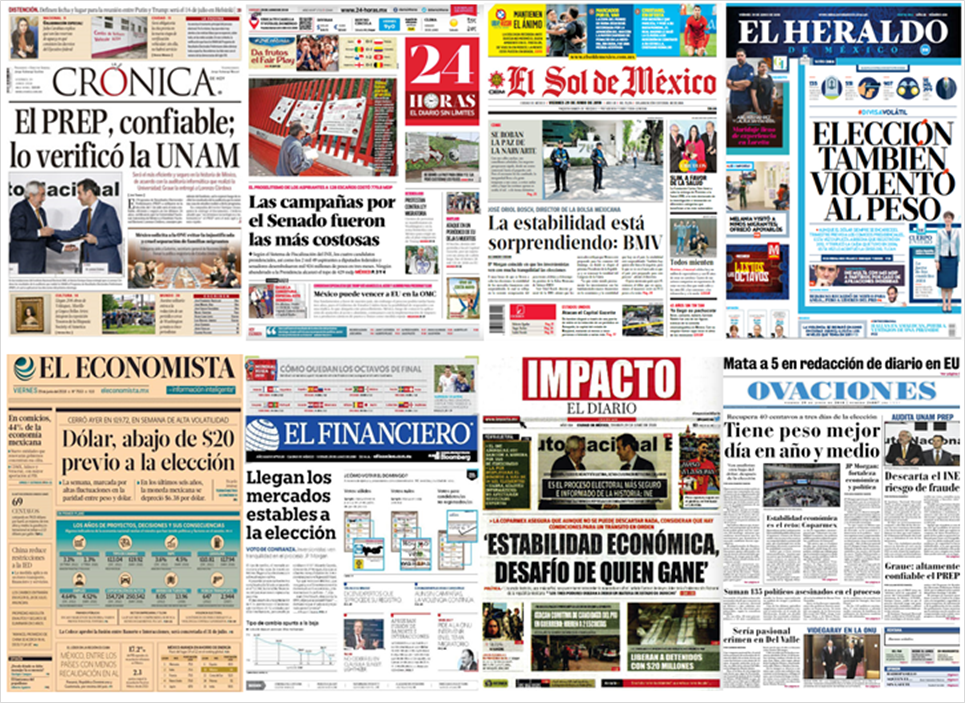 Elecciones, INE y tiroteo en Maryland en primeras planas - portadas-29-jun2