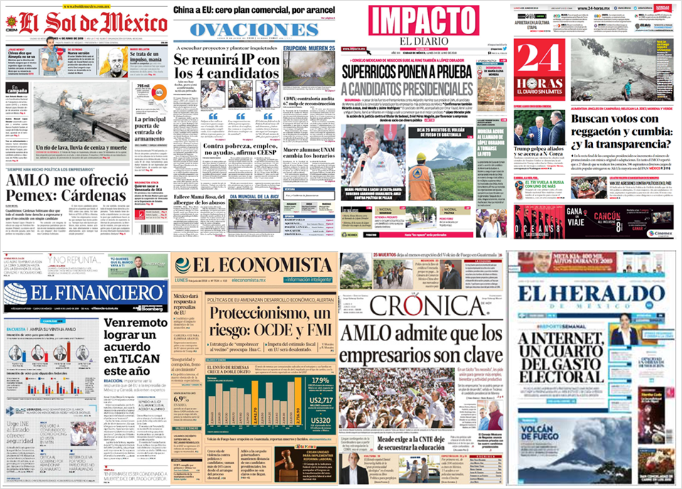 Guatemala y G7 en primeras planas - portadas-4-jun2