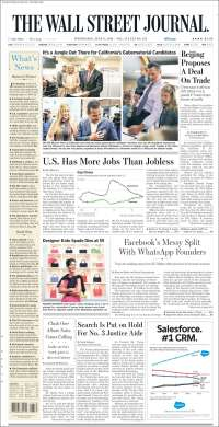 Peso, TLC, aranceles y Trump en primeras planas - portadas-6-jun-wsj