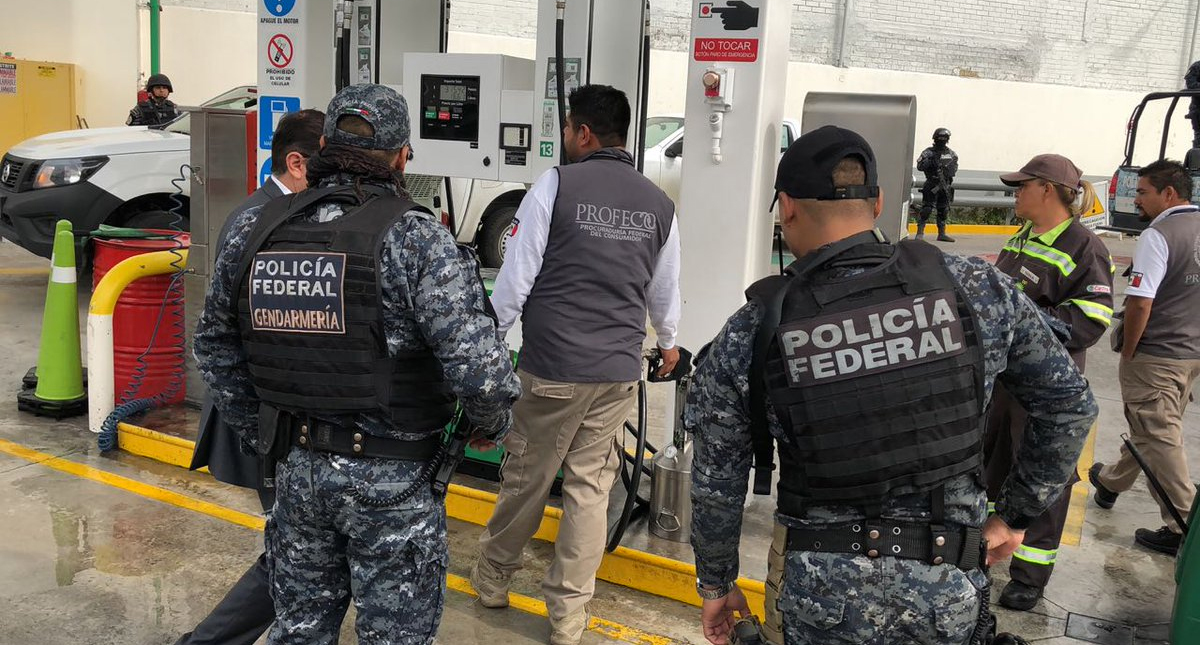 Profeco recurre a elementos federales para verificar gasolineras