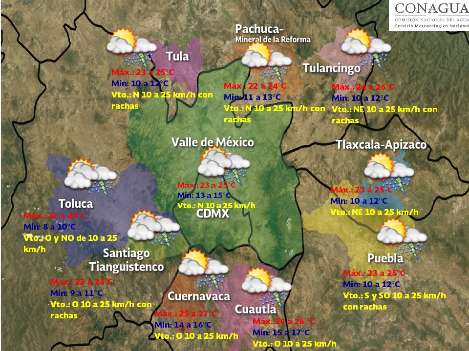 Continuarán las lluvias en gran parte del país - pronostico-24-de-junio-3