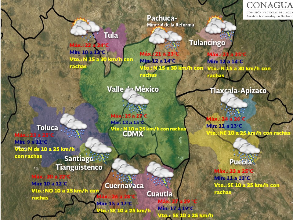 Continuarán lluvias y tormentas en gran parte del país - pronostico-del-tiempo-domingo-3-1