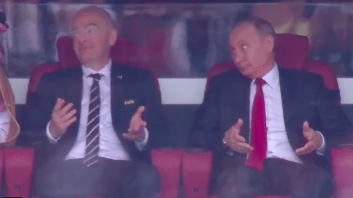 #Video Putin e Infantino se disculpan con príncipe árabe por gol ruso