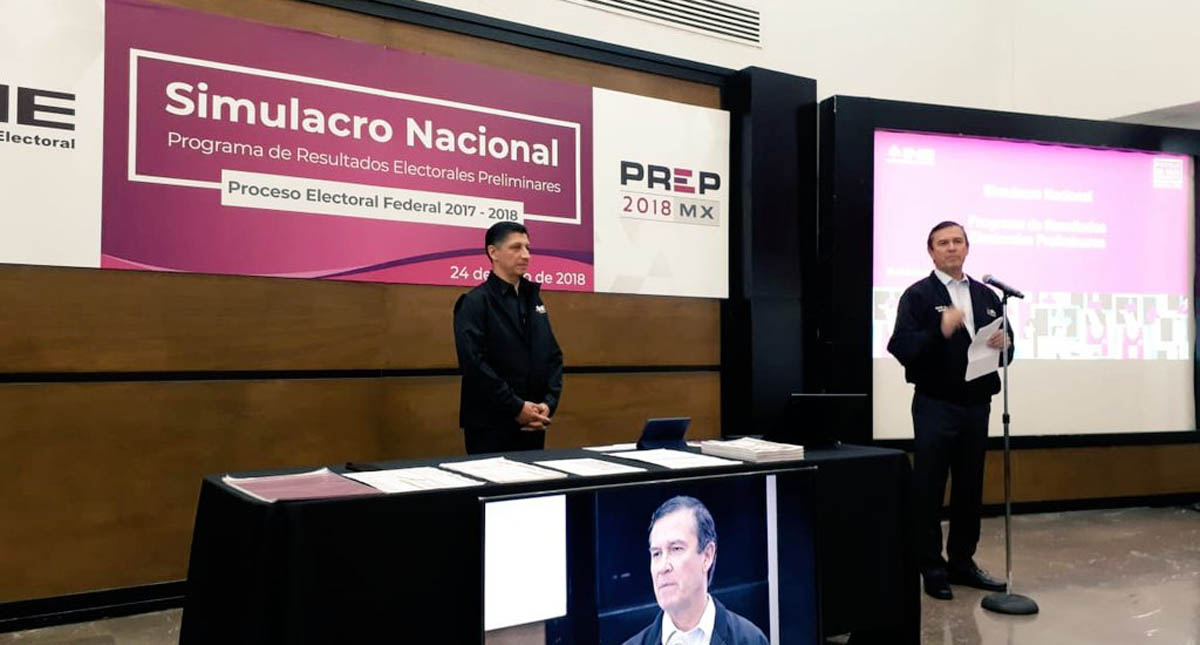 Realizan con éxito simulacro del PREP para elecciones del 1 de julio Realizan con éxito simulacro del PREP para elecciones del 1 de julio