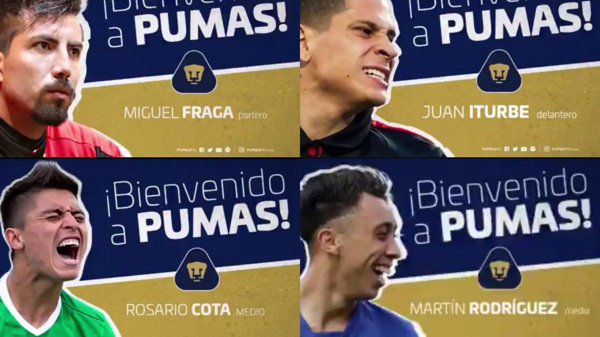 Las transferencias de Pumas para el Apertura 2018