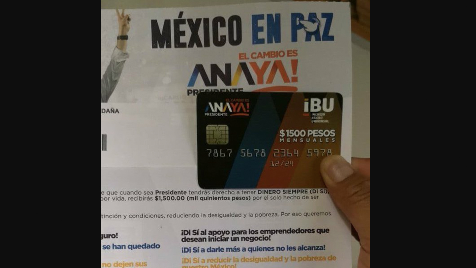 INE avala distribución de tarjetas de Ricardo Anaya