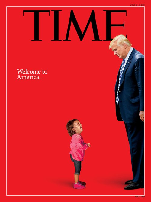 Acusa Casa Blanca a demócratas y medios de explotar imagen de niña migrante - time-trump2