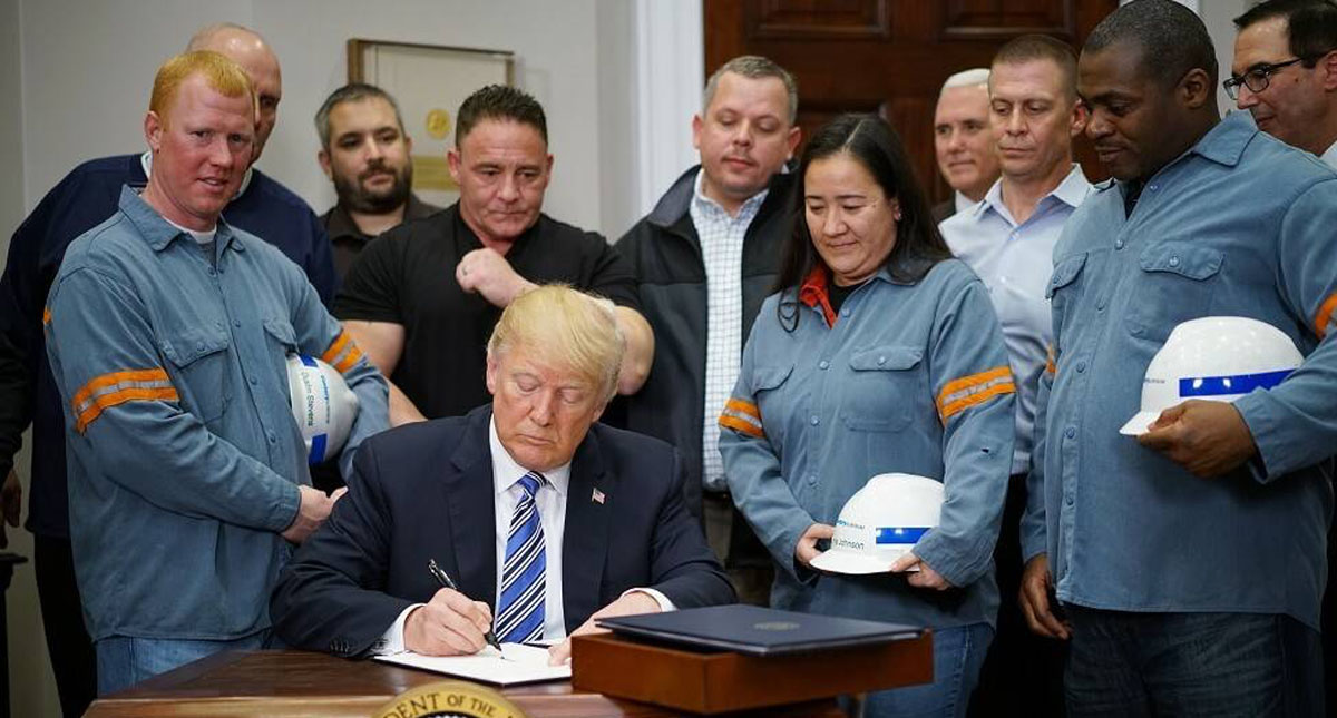 Pierden trabajo 60 trabajadores en EE.UU. por política económica de Trump