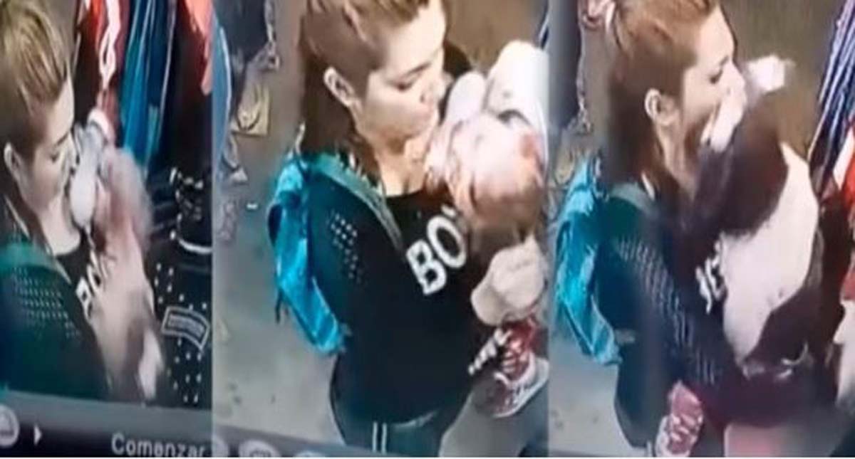 #Video Madre cachetea y pellizca a bebé