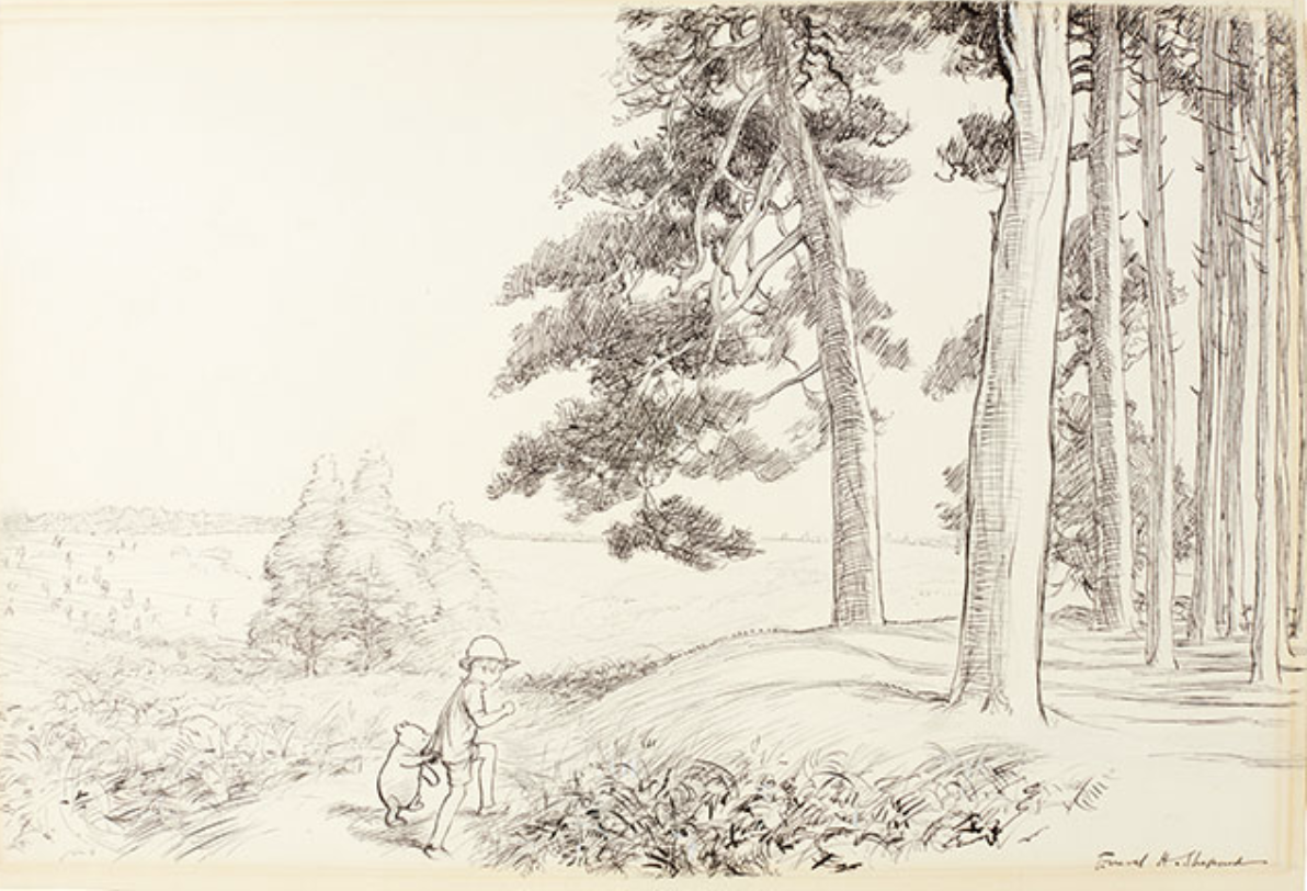 Subastarán mapa original de Winnie the Pooh - winnie-pooh-sothebys5