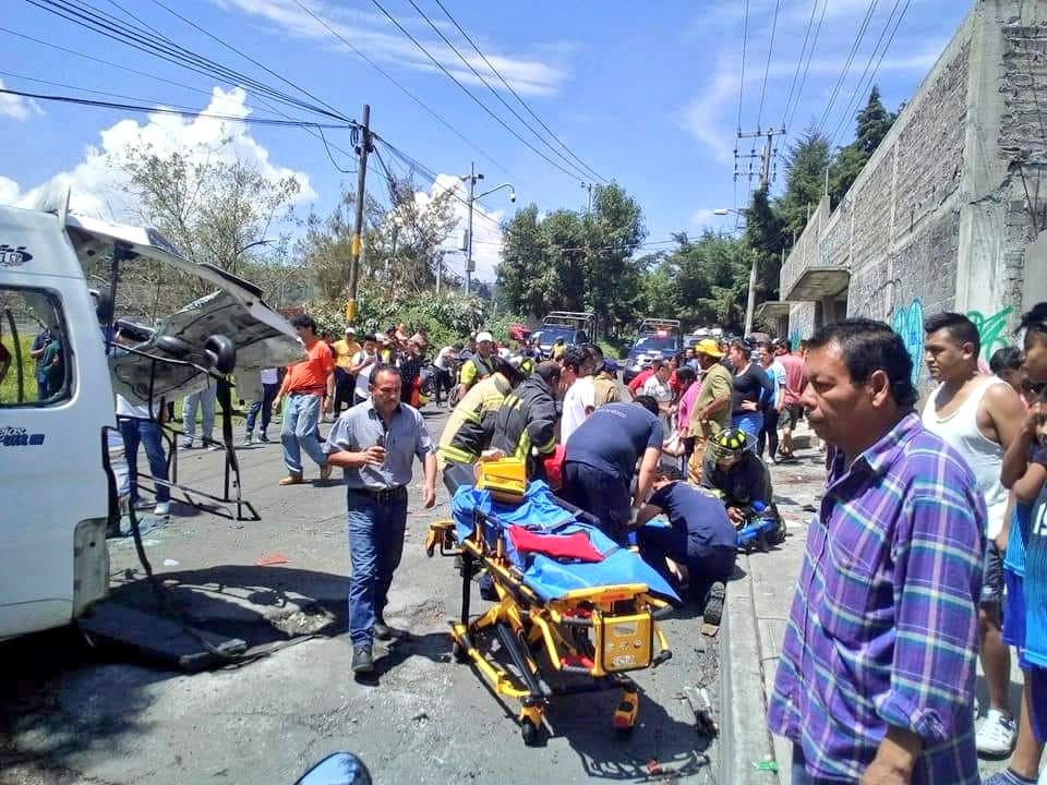 Choque deja al menos 15 heridos en la carretera Xochimilco-Topilejo - accidente-topilejo