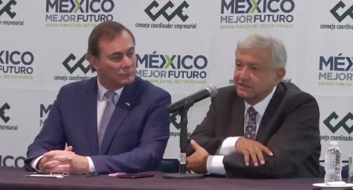 Hay confianza mutua entre empresarios y nuevo gobierno: AMLO - amlo-cce-conferencia