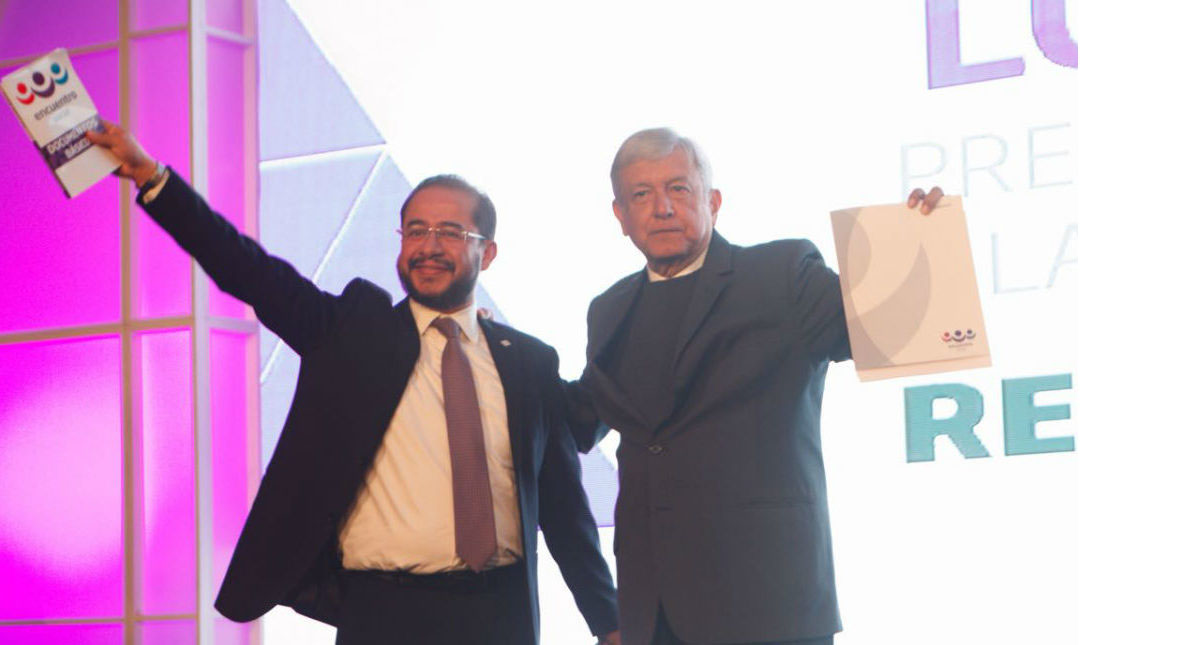 AMLO se reúne con presidente del PES