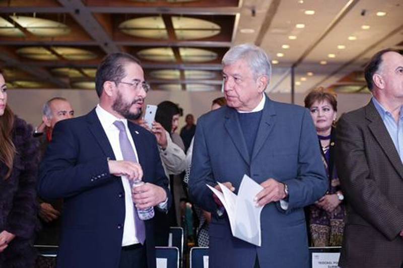 AMLO se reúne con presidente del PES - amlopesint