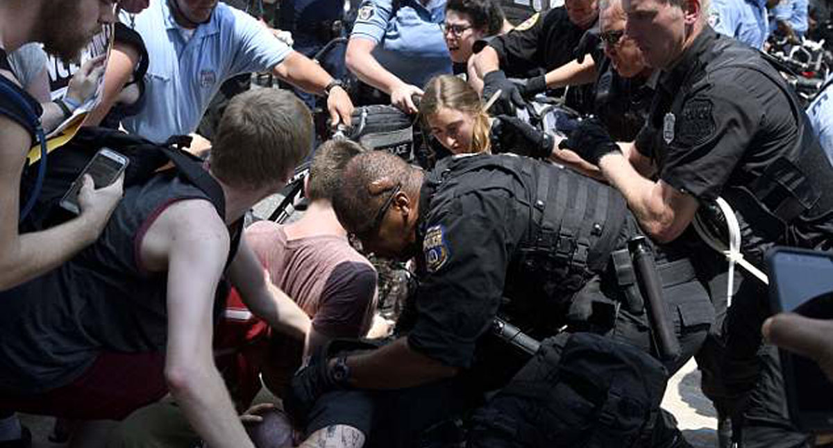 #Video Manifestaciones en Filadelfia suman 30 detenidos