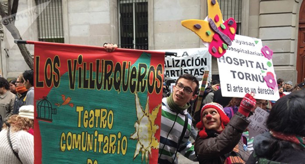 #VIRAL La protesta de artistas que terminó en celebración