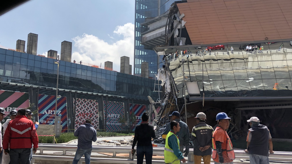 Investiga Protección Civil CDMX causas de derrumbe de estructura en Artz Pedregal