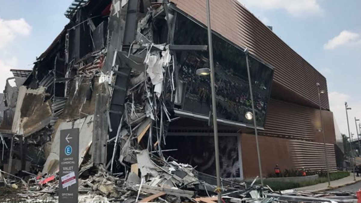 Derrumbe de Artz Pedregal se debió a error en cálculo estructural - artz-plaza-afectaciones-periferico