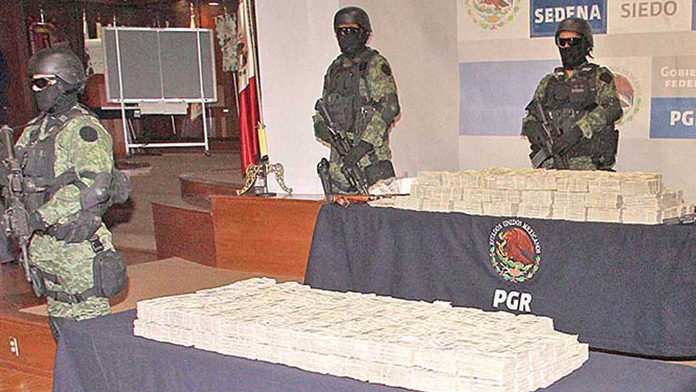 Actual sexenio ha decomisado 67 por ciento menos de dólares al narco - aseguramiento-de-dolares