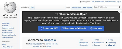 Parlamento Europeo rechaza propuesta de reforma tras protesta de Wikipedia - captura-de-pantalla-2018-07-05-a-las-135647