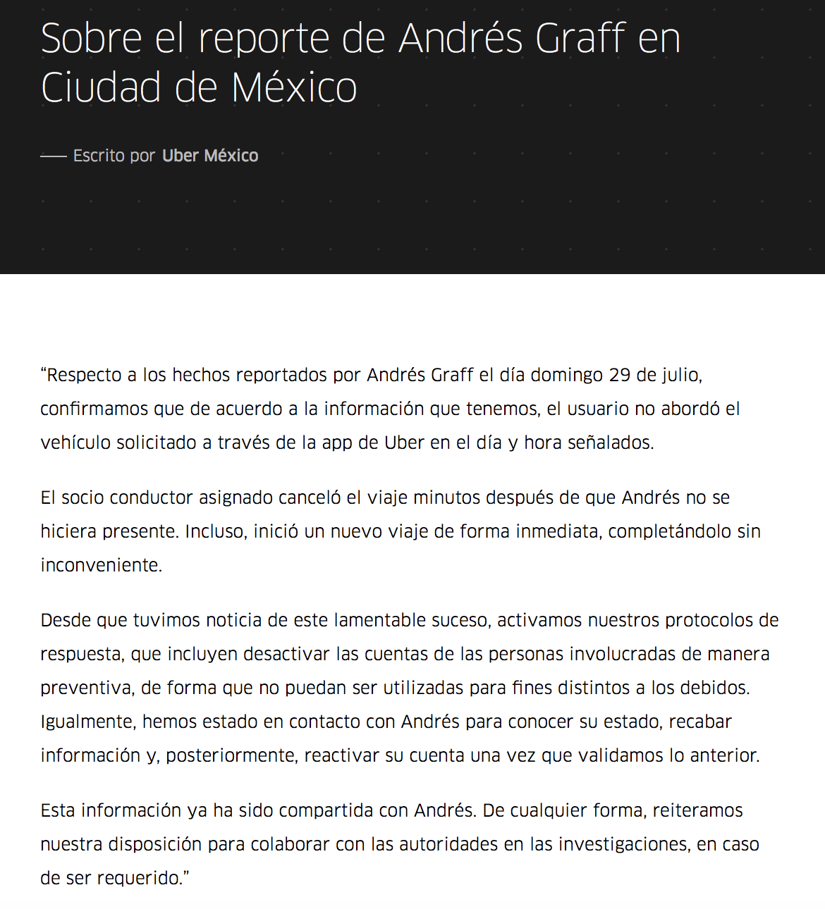 Uber responde a denuncia de usuario por robo - captura-de-pantalla-2018-07-31-a-las-130442