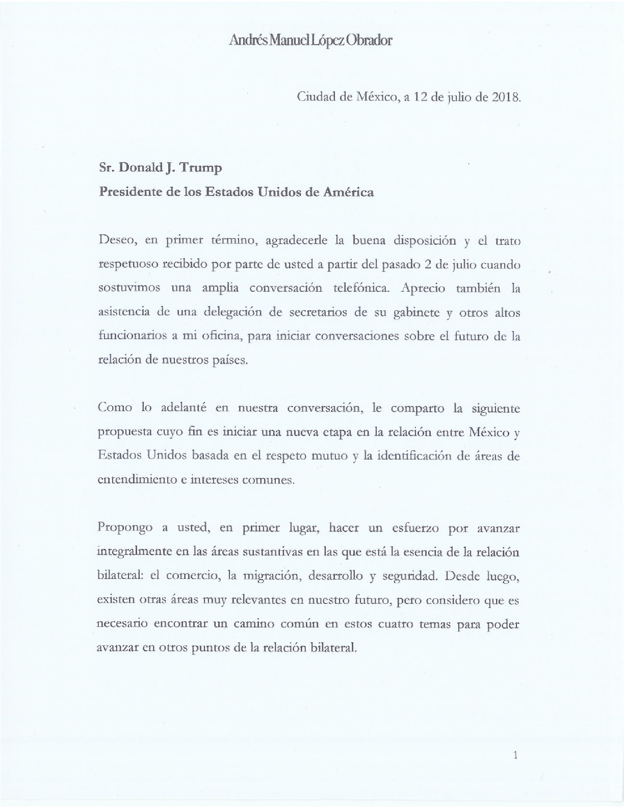 AMLO propone a Trump "iniciar una nueva etapa" en las relaciones bilaterales - carta-firmada-001