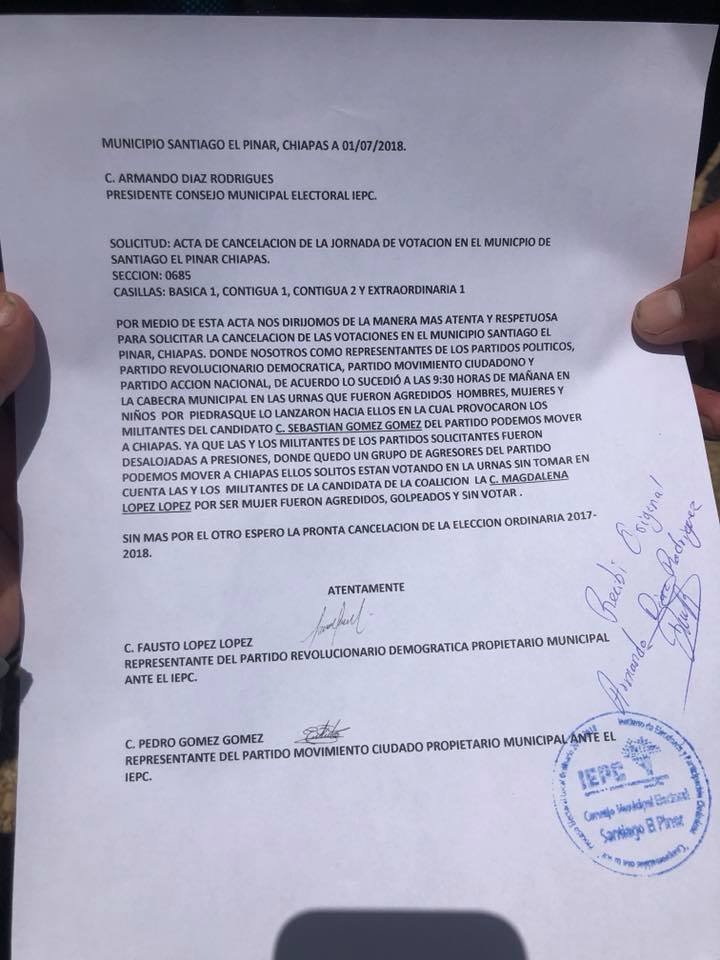 Enfrentamiento en jornada electoral deja 15 lesionados en Chiapas - chiapas-desmanes-3