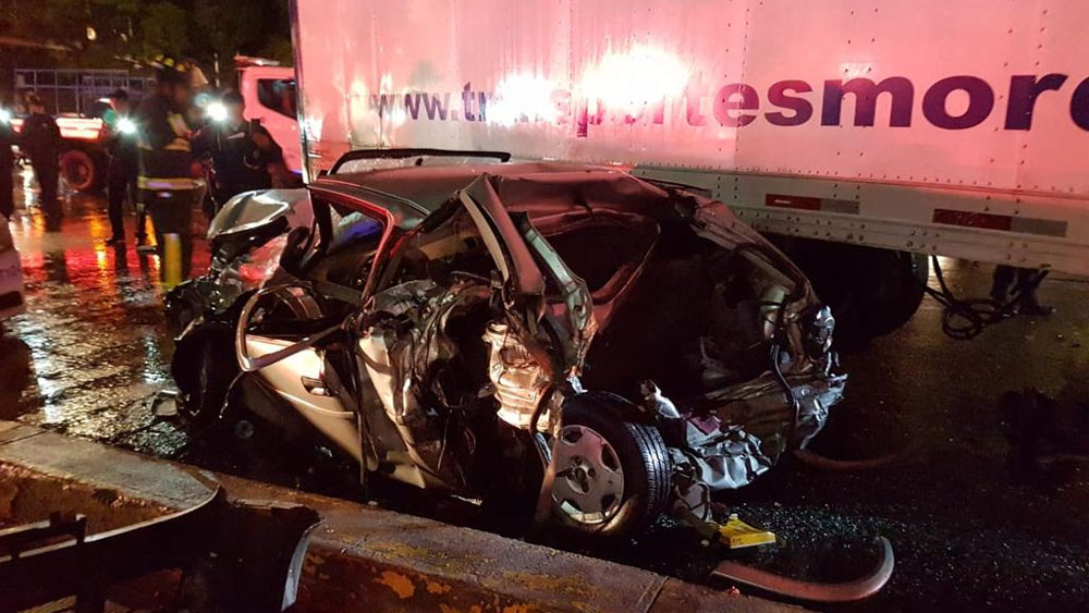 Persecución de tráiler deja al menos 10 heridos en Circuito interior