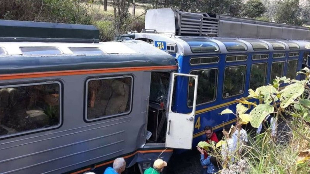 Choque de trenes en Perú deja 10 heridos