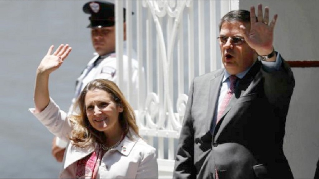 Chrystia Freeland se reúne con López Obrador Chrystia Freeland se reúne con López Obrador