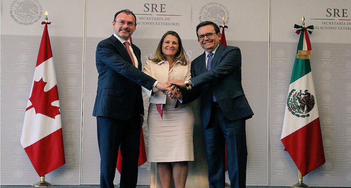 Canadá se reunirá con funcionarios estadounidenses este miércoles en Washington - chrystia-freeland-videgaray-guajardo