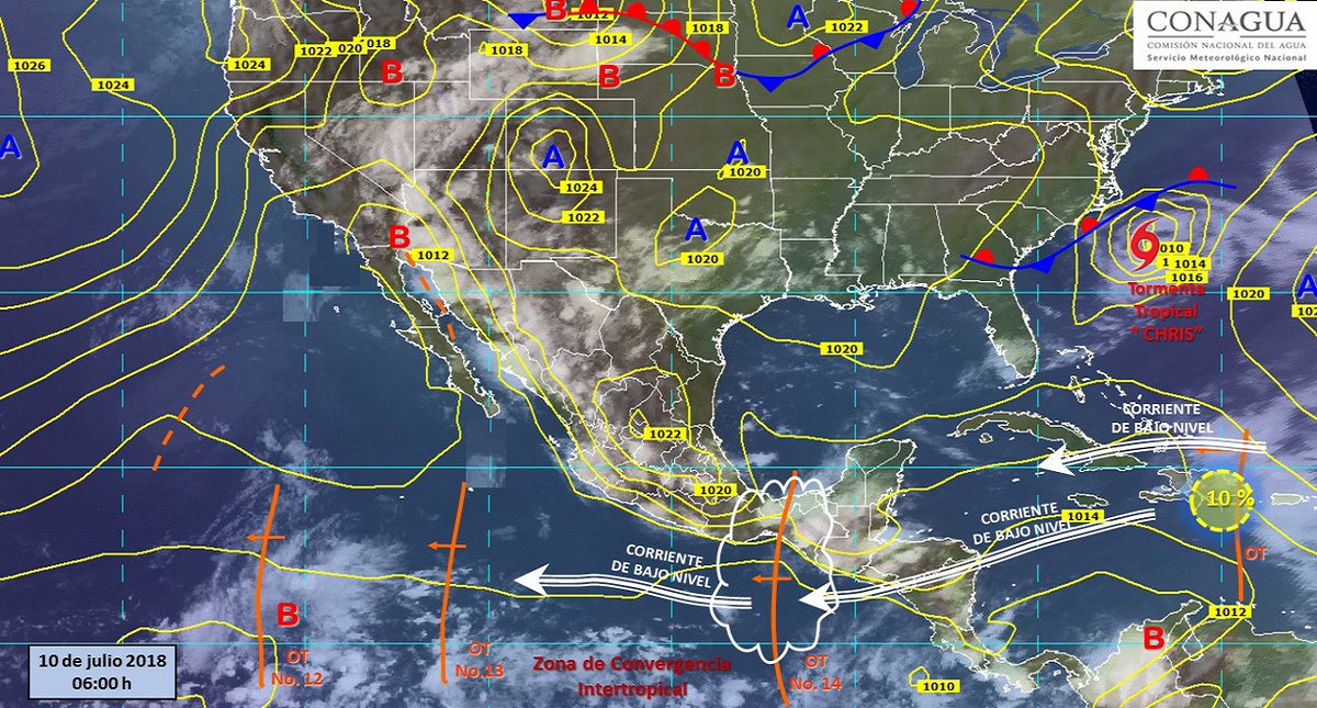 Prevén lluvias con tormentas eléctricas y granizo en todo el país - clima