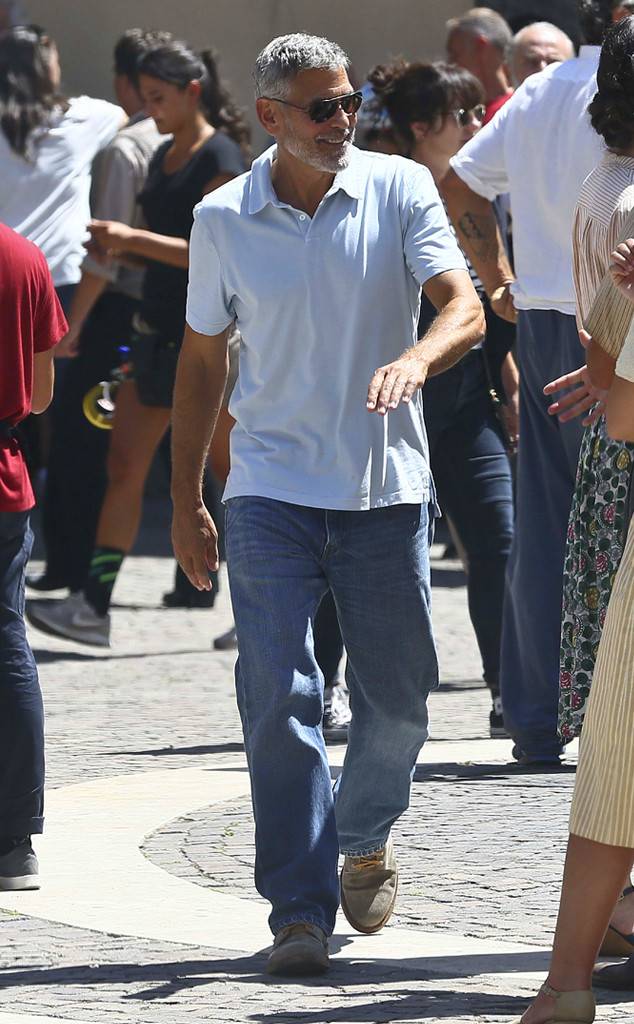 George Clooney reaparece en set de filmación tras accidente en moto - clooney-int-3