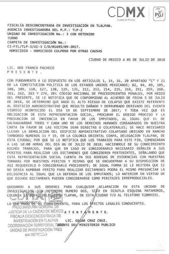 Amieva acepta no demoler el Colegio Rébsamen - dictamen-de-demolicion-del-colegio-rebsamen