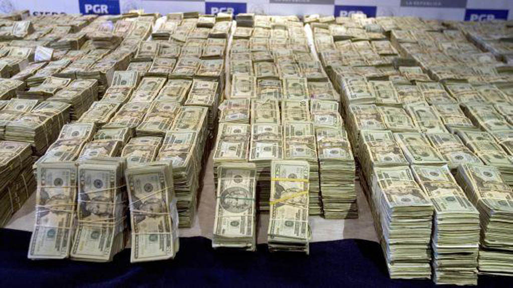 Actual sexenio ha decomisado 67 por ciento menos de dólares al narco