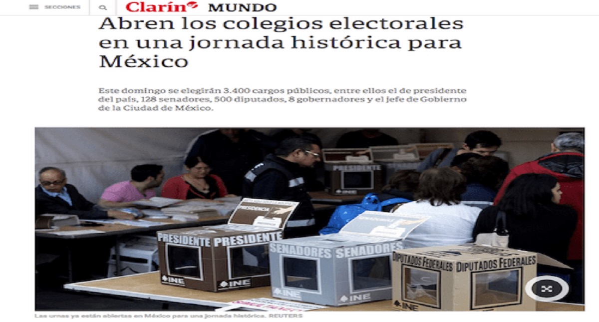 ¿Qué dicen los medios internacionales sobre las elecciones de México? - el-clarin