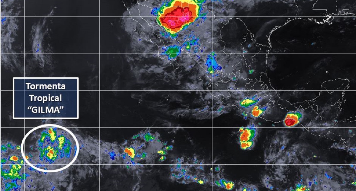Surge tormenta tropical “Gilma” al suroeste de Baja California Sur