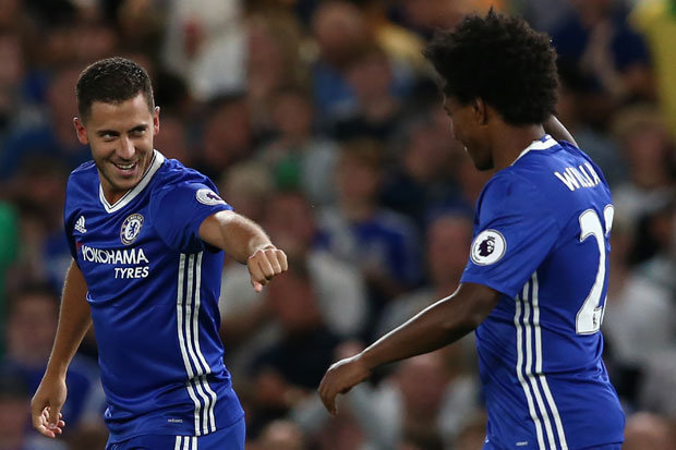 Willian enfrentará a sus compañeros del Chelsea en el Mundial - hazard-willian