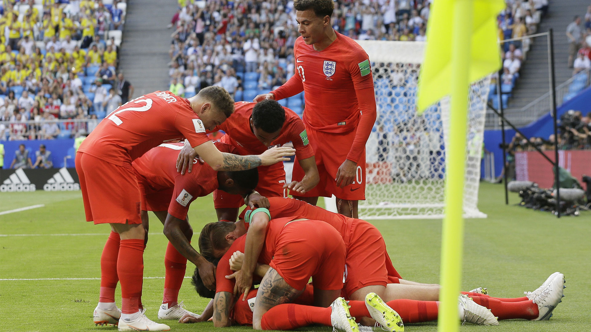 Inglaterra fue superior y elimina a Suecia