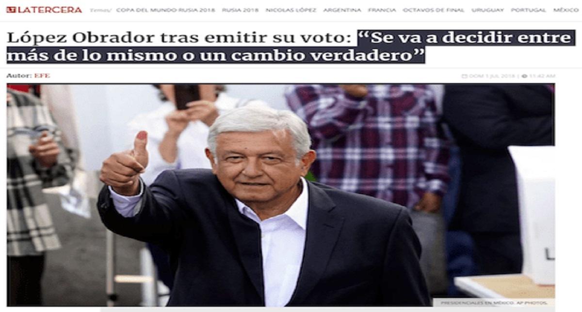 ¿Qué dicen los medios internacionales sobre las elecciones de México? - la-tercera