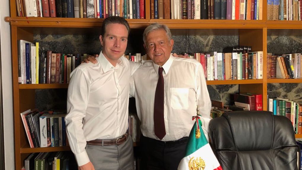 Lopez Obrador recibe en su casa a Manuel Velasco