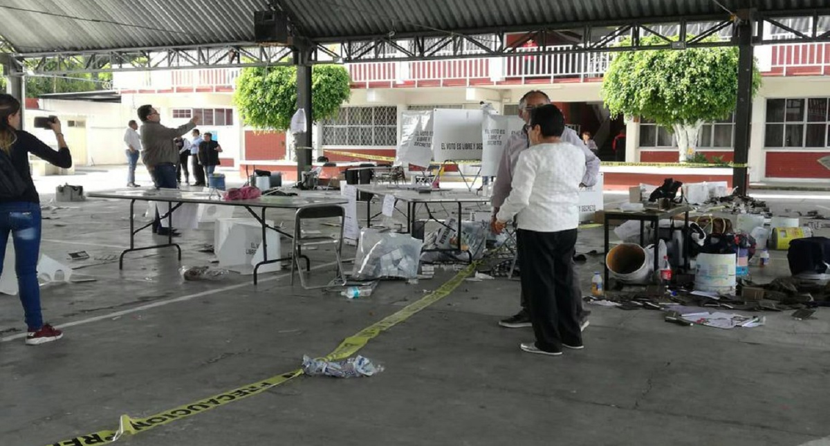 Ocurren 39 incidentes durante elecciones en Puebla