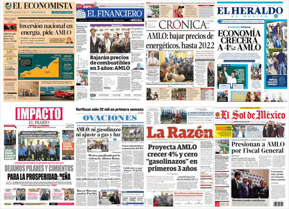 Combustibles y niños tailandeses en las primeras planas del martes - periodicos-2