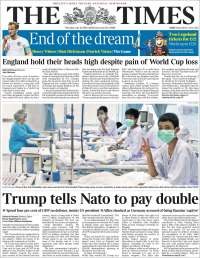 AMLO, Trump y OTAN en primeras planas - portadas-12-jul-times