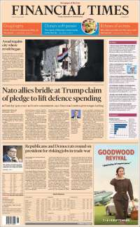 Conago, AMLO, Trump y OTAN en primeras planas - portadas-13-jul-financial