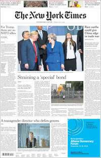 Conago, AMLO, Trump y OTAN en primeras planas - portadas-13-jul-nyt