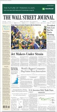 AMLO y Francia en primeras planas - portadas-16-jul-wsj