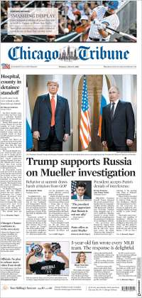 Papa Francisco, Trump y Putin en primeras planas - portadas-17-jul-chicago